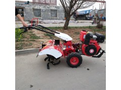 厂家直销手扶式拖拉机 小型农用手扶旋耕机 小型柴油旋耕机视频