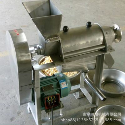 热销高产量果蔬螺旋榨汁机 生姜全自动破碎榨汁机 商用榨汁机