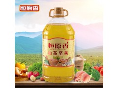 恒原香食用油5L浓香山茶坚果植物调和油压榨菜籽油植物油厂家直销