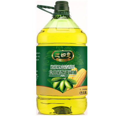 迎如意橄榄油玉米油调和油5升食用油粮油植物油批发定制