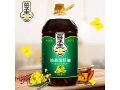 菜子王浓香菜籽油5L非转基因食用油物理压榨天府川香大桶菜籽油