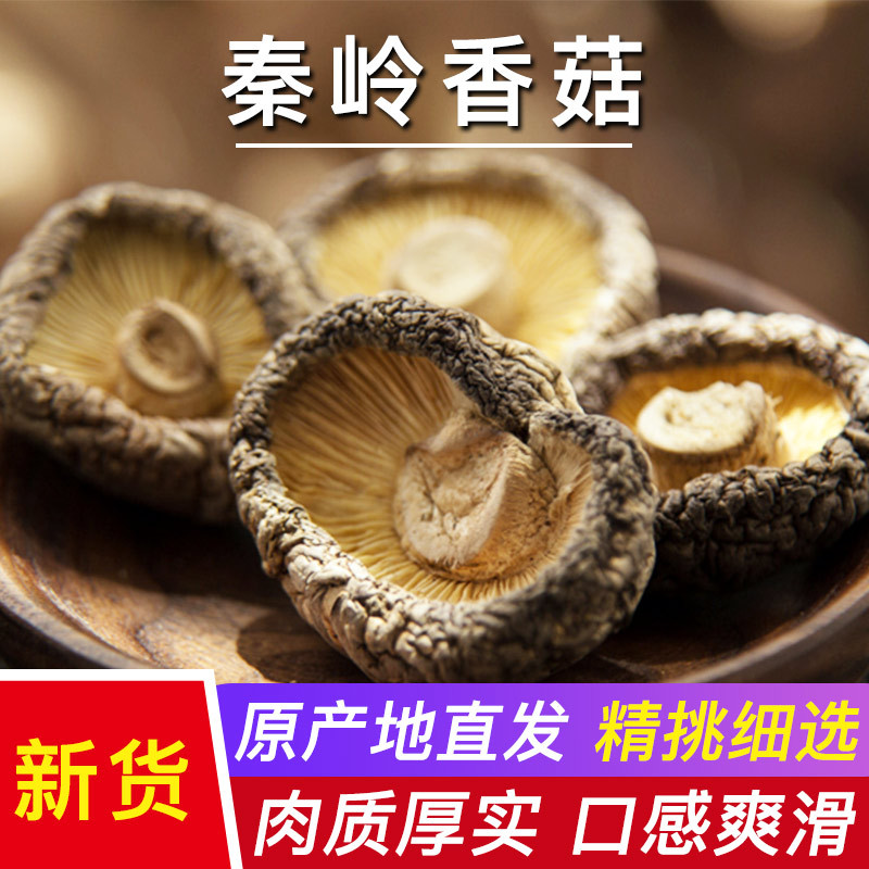 秦岭新香菇干货250g 干香菇精选食用菌剪腿冬菇花菇产地直销批发