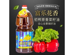 富乐花香 初榨原香菜籽油 2.5L*6物理压榨传统工艺食用油