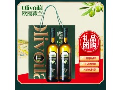 欧丽薇兰 混合橄榄油750ml*2 礼盒 团购 咨询下单更优惠 20年新货