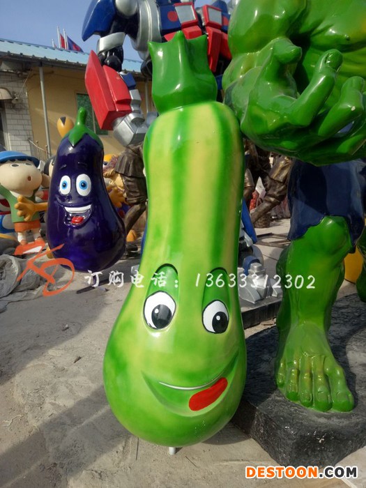 天津康大雕塑 玻璃钢蔬菜雕塑 仿真蔬菜雕塑供应
