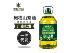 厂家货源福倍多橄榄山茶清香5L/瓶 家用清香型植物调和油一件代发