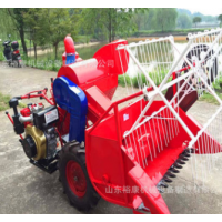操作簡便履帶式小麥水稻收割機 電啟動座駕自走式稻麥聯合收割機