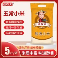 五常农家黄小米5斤装东北杂粮小米2.5kg婴儿小米粥月子米厂家批发
