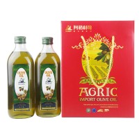 希腊进口阿格利司橄榄油1000ML*2瓶礼盒装 节日礼品 单位福利
