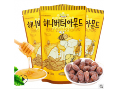 韩国进口汤姆农场Gilim 大包蜂蜜黄油杏仁扁桃仁坚果250g休闲零食