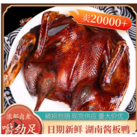 350g休闲鸭肉零食 湖南卤味特产手撕酱香板鸭美味即食熟食小吃