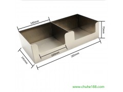 乐朗SRH-002不锈钢冰淇淋勺盒纸巾收纳盒奶茶店甜品店餐具收纳盒加工定制